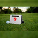 Flightscope Mevo 2024 Edition Launch Monitor, graues Model, Vorderseite auf dem Fairway