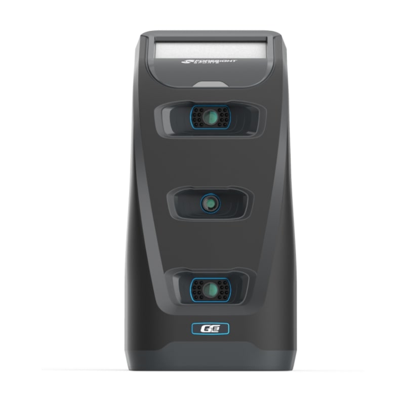 Foresight Sports GC3 Launch Monitor für Golfer, schwarze Vorderseite, weißer Hintergrund