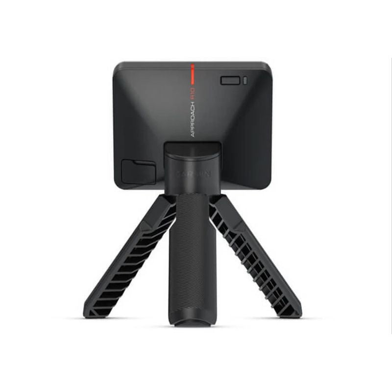 Garmin Approach R10 Launch Monitor Rückansicht mit weißem Hintergrund.