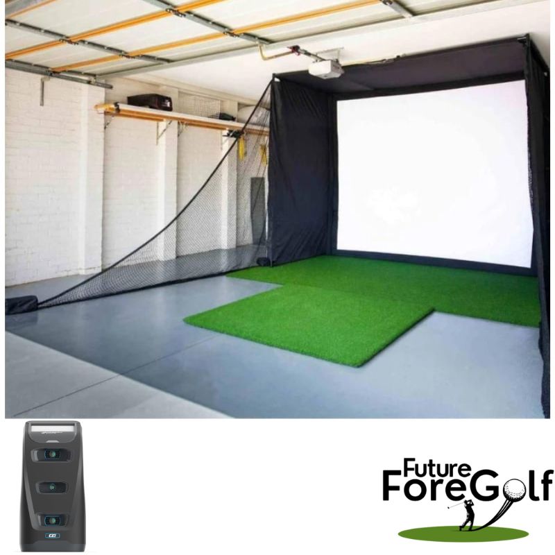 Golf Simulator GC3 ForesightSports putting green, slagmat en zijnetten
