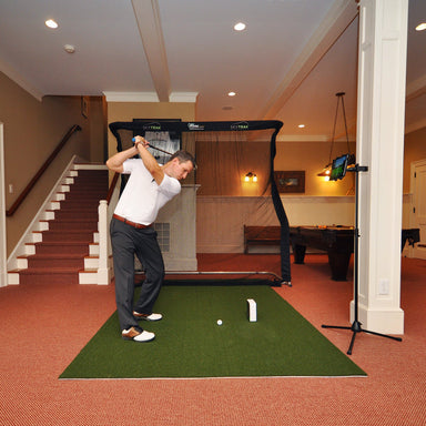 Golfnetz The Net Return Outdoor Golf Net Home Series V2 Chris im Wohnzimmer