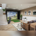 Golf Simulator GC3 ForesightSports  voorbeeld in woonkamer