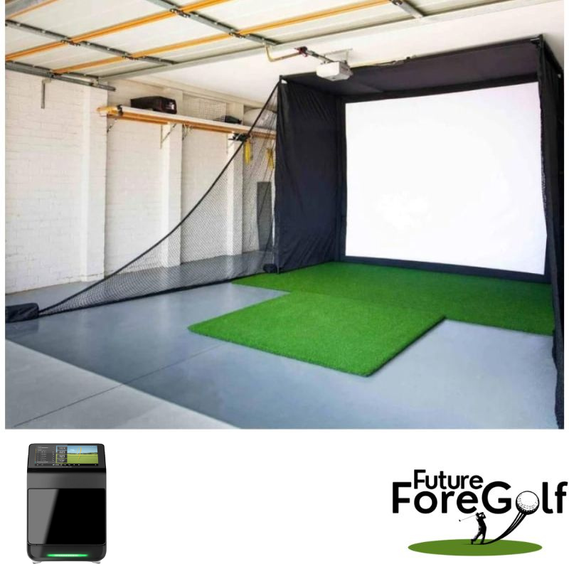 Golfsimulator Indoor mit Garmin Approach R50 Vorderansicht für alle Produkte