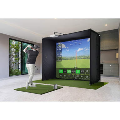 Golfsimulator_mit_SkyTrak+ Simulation in der Küche