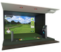 Golfsimulator TwoVision von Golfzon worin man die komplette Box mit weißem Hintergrund sieht