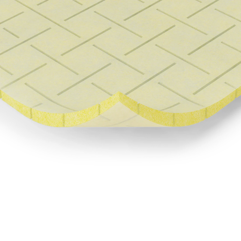 Rasenfläche für den Golfsimulator, von der Seite sichtbar