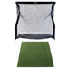 Golfnet The Net Return en Golfmat Premium vooraanzicht witte achtergrond.