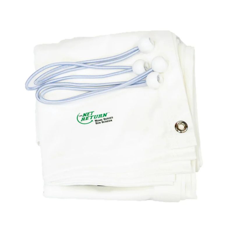 The Net Return Golfnetz Simulator Screen – vollständig zusammengefaltet, wie es geliefert wird.