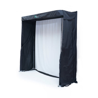 The Net Return Simulator Series Golfkäfig weißer Hintergrund Vorderansicht